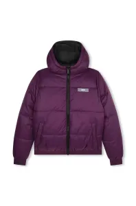 Detská obojstranná bunda Dkny fialová farba #8765363