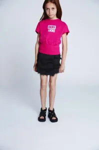 Detské bavlnené tričko Dkny ružová farba #7525956