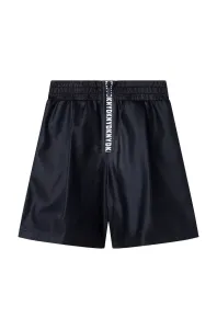 Detské krátke nohavice Dkny čierna farba, jednofarebné, #265296