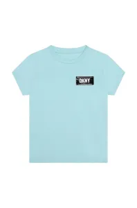 Detské tričko Dkny tyrkysová farba, #278740