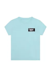 Detské tričko Dkny tyrkysová farba, #257826