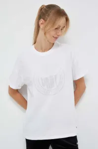 Bavlnené tričko Dkny biela farba #8763691