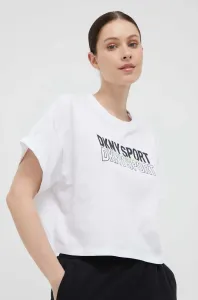 Bavlnené tričko Dkny biela farba #8691852
