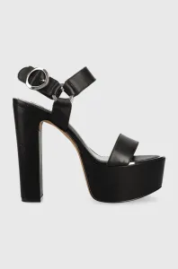 Kožené sandále Dkny SHILA čierna farba, K1336126