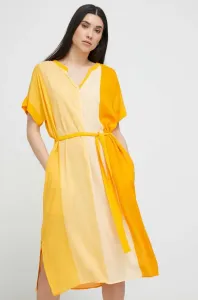 Plážové šaty Dkny dámske, oranžová farba #8522088