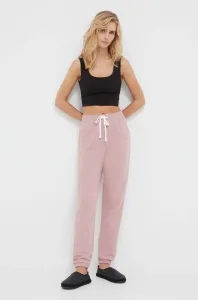 Pyžamové nohavice Dkny dámske, ružová farba