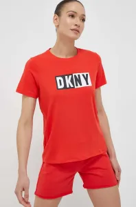 Tričko Dkny dámsky, červená farba, DP2T5894