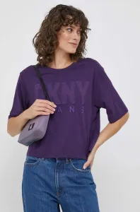 Tričko Dkny dámsky, fialová farba