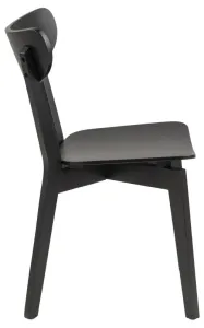 Dkton 23630 Dizajnová jedálenská stolička Nieves, čierna