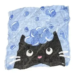 Stlačený cestovný uterák v tabletke s mačkou Farba: Modrá #6493737
