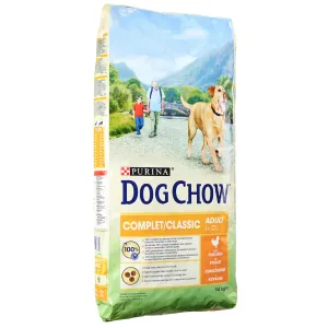 Suché krmivo pre psy Dog Chow Complet/Classic s kuracím mäsom 14 kg 15 kg