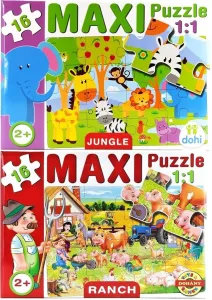 DOHÁNY TOYS - Maxi puzzle pre najmenších 16ks