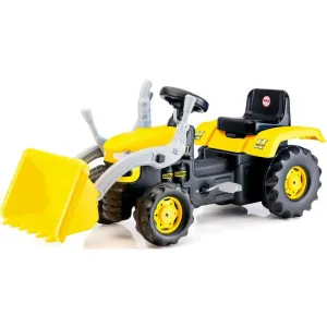 Dole Šliapací traktor s rýpadlom, žltá, 54 x 113 x 45 cm