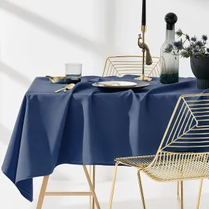 Tmavo modrý kvalitný obrus na stôl 140 x 300 cm