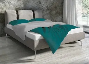 Bavlnené obojstranné posteľné obliečky tyrkysovozelenej farby 3 časti: 1ks 160 cmx200 + 2ks 70 cmx80