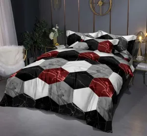 Moderné posteľné obliečky so vzorom 3 časti: 1ks 200x220 + 2ks 70 cmx80