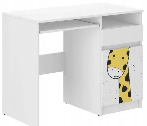 Detský písací stôl s veľkou žirafou 76x50x96 cm