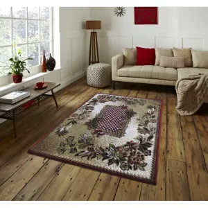 Kvalitný červený vintage koberec do obývačky #2878439