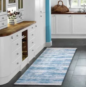 Moderný kuchynský koberec v modrej farbe #2878809