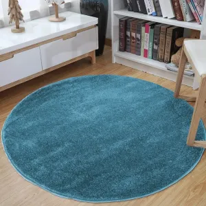 Okrúhly koberec modrej farby #2874705