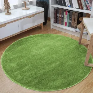 Okrúhly koberec zelenej farby #2874707
