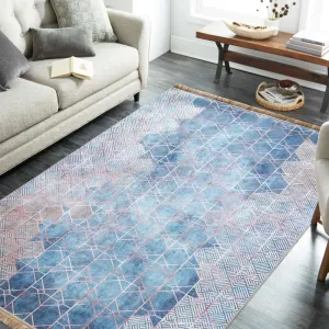 Protišmykový koberec s geometrickým vzorom #5946285