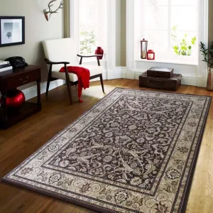 Vintage koberec v hnedej farbe do obývačky #2875256