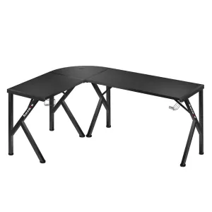 Priestranný rohový stôl HERO 6.3 v čiernej farbe