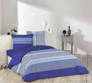 domtextilu.sk Posteľná bielizeň na maželskú posteľ modrej farby DAMARA BLUE 200 x 220 cm  Modrá 12809