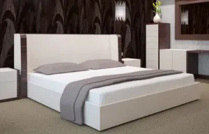 Biele bavlnené prestieradlá na postele Šírka: 180 cm | Dĺžka: 200 cm