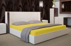 Žlté prestieradlá na postele Šírka: 90 cm | Dĺžka: 200 cm