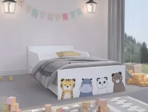 Čarovná detská posteľ so zvieratkami 160 x 80 cm