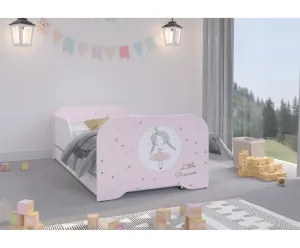 Nádherná detská posteľ 160 x 80 cm s princezničkou