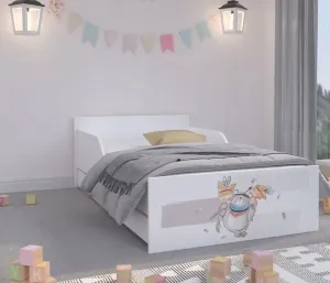 Rozkošná detská posteľ 160 x 80 cm so zvieratkami