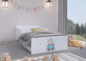 Rozkošná detská posteľ 180 x 90 cm s nádherným levíkom