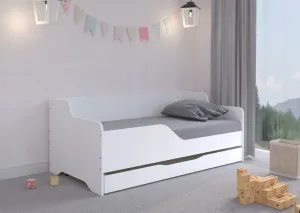Univerzálne detská posteľ 160 x 80 cm v luxusnej bielej farbe