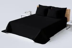 Kvalitný prehoz na posteľ čiernej farby Šírka: 75 cm | Dĺžka: 160 cm