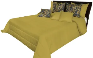 Kvalitný prehoz na posteľ v horčicovej farbe Šírka: 75 cm | Dĺžka: 220 cm