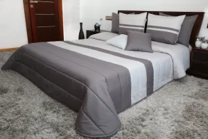 Luxusné prehozy na posteľ v sivých farbách Šírka: 260 cm | Dĺžka: 240 cm