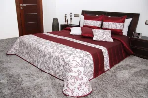 Prehoz na posteľ červenej farby Šírka: 170 cm | Dĺžka: 210 cm