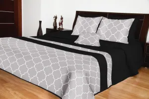 Prikrývky na posteľ čierne luxusné Šírka: 170 cm | Dĺžka: 210 cm