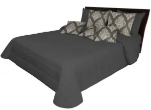 Tmavosivé posteľné prehozy Šírka: 240 cm | Dĺžka: 260 cm