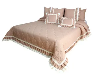 Vintage staroružový prehoz na posteľ v romantickom štýle Šírka: 170 cm | Dĺžka: 210 cm