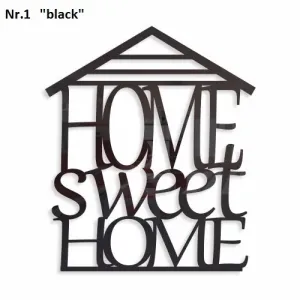 Home sweet home dekoračný nápis na stenu Výška 40 cm Šírka 34 cm Hrúbka 3 mm #2873293