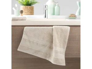 Praktický jednofarebný béžový uterák 50 x 90 cm