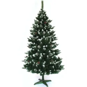Vianočný stromček s imitáciou snehu na vetvičkách s výškou 220 cm