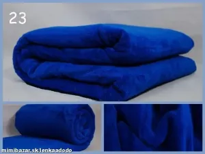 Luxusná deka z mikrovlákna 200 x 220cm modrá č.23