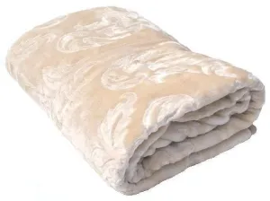 Luxusné deky z akrylu 160 x 210cm béžová č.6