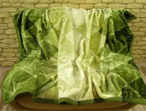Luxusné deky z akrylu 160 x 210cm zelená č.29