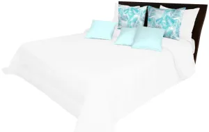 Biely prešívaný prehoz na posteľ Šírka: 75 cm | Dĺžka: 160 cm